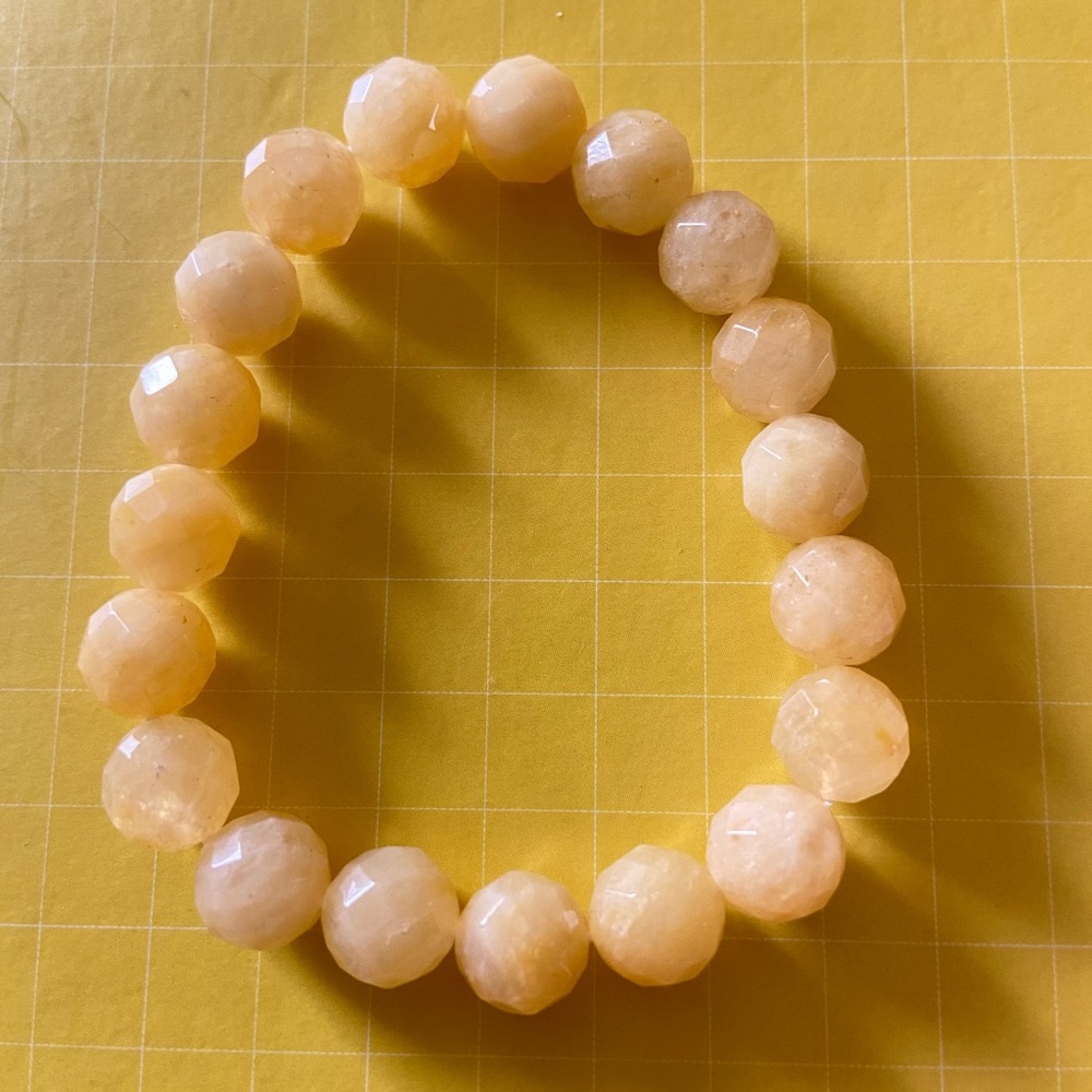 Tan color crystal bracelet